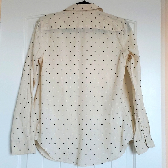 Fossil Button Down Polka Dot Linen Shirt (Small) - Picture 7 of 7